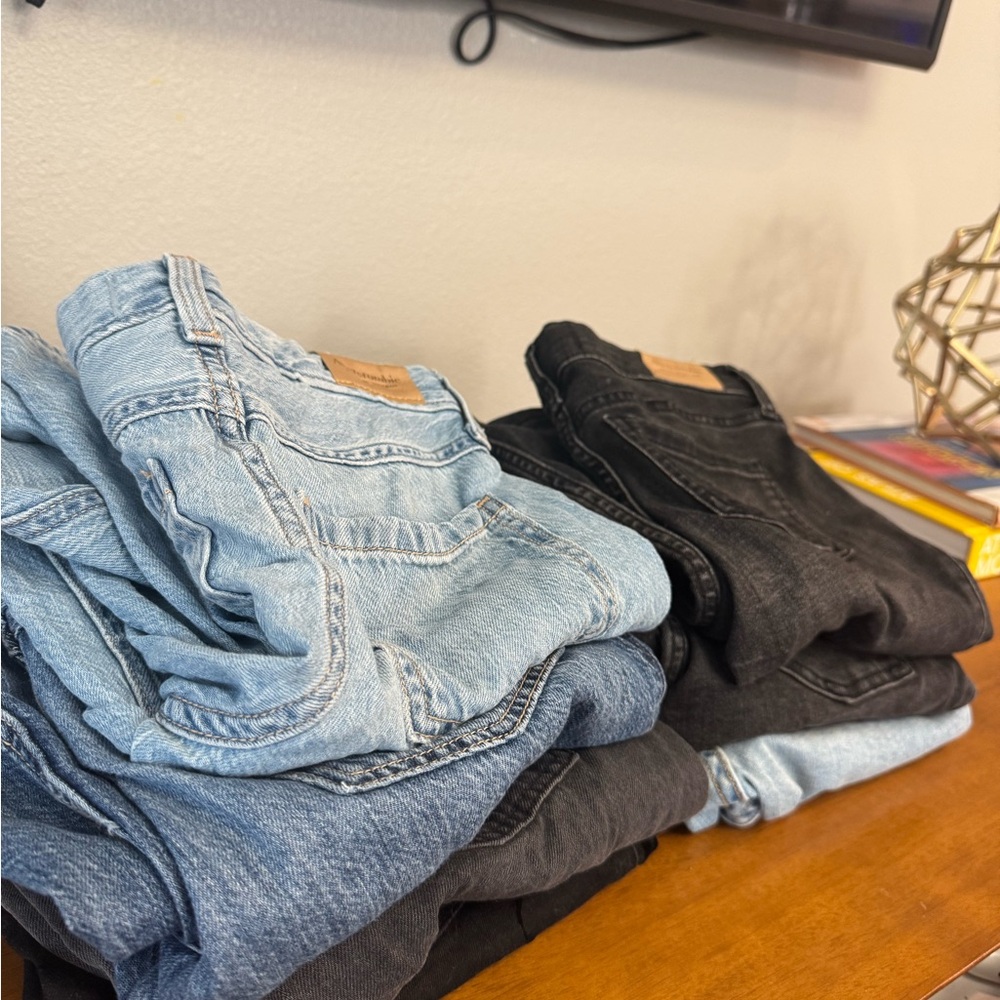 Abercrombie Kids Blue and Black Jeans